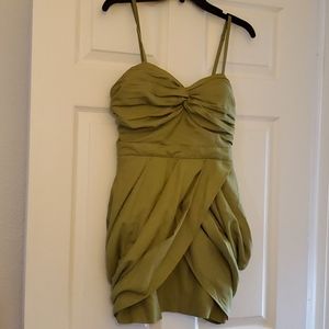 FOREVER 21 Twist Dress Green Size Medium